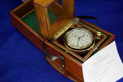 Thomas Mercer Double Box Marine Chronometer, circa 1958, overhauled.