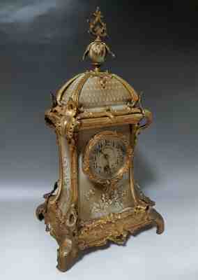 Antique rare KPM Berlin clock mantel clock Lenzkirch Prussia 1887 pendulum