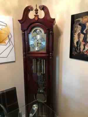 Howard Miller 610-820 Millennium Grandfather Pendulum Floor Clock Cherry Wood 