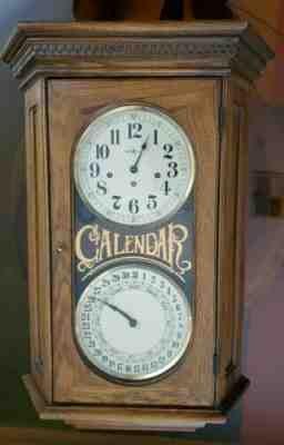 Howard miller wall clock westminster chimes, calendar dial