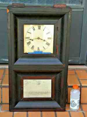 TALL 1836 8 DAY Wt. Ogee Antique Clock - FORESTVILLE MFG CO. - BRISTOL CONN. 