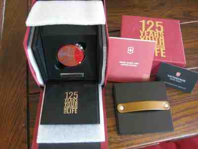 Rare Victorinox Travel Alarm  125th Anniversary - Swiss Army   Mint In Box  