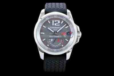 Preowned No Box Chopard Men's Gran Tursimo Series Grey Dial Silicone Strap Watch