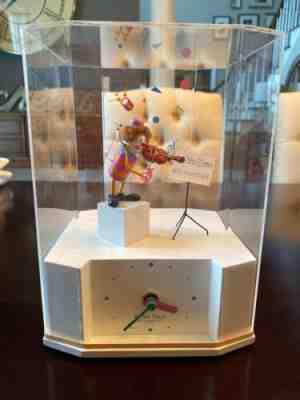 Jeco Action Clock Japan 1970’s Vintage Clown W/ Violin “It’s A Small World” RARE