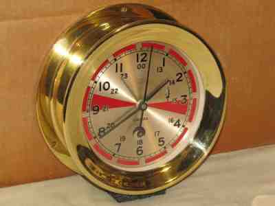 CHELSEA VINTAGE SHIPS RADIO ROOM CLOCK~6" DIAL~1947~WW2 LIBERTY SHIP~RESTORED