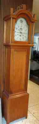 Riley Whiting Antique Wooden Works Grand Father Clock