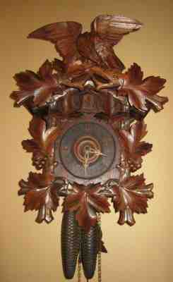 ANTIQUE BLACK FOREST GK CUCKOO CLOCK 