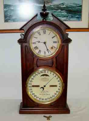 1870s Ithaca Model 8 Library Calendar Clock with Pomeroy Movement - Working!
