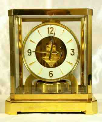 LECOULTRE ATMOS PERPETUAL MOTION CLOCK BRASS & GLASS 1968 ALL ORIGINAL CONDITION