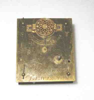 Early English chain fusee carriage clock movement Adated 1811