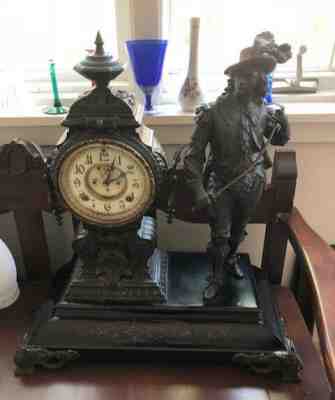 VINTAGE ANSONIA "DON JUAN" LARGE MANTLE CLOCK **FINEST ON THE MARKET**