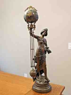 RARE Ansonia "ARCADIA" ball swing clock  