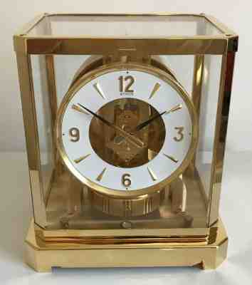 Mint Fully Serviced! 1980's Jaeger LeCoultre ATMOS 528-8 Clock- Working!