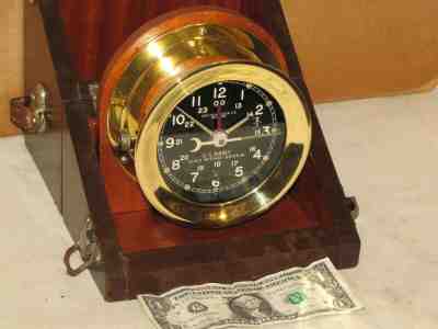 CHELSEA  U.S.ARMY M1 MESSAGE CENTER CLOCK~4" DIAL 1953 KOREAN WAR