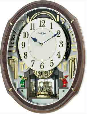 New! 4MH423WR23 Rhythm Music and Motion Clock - 30 Songs! Splits in half!