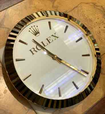 Genuine Rolex Dealer Clock. Roldeco. Works Great. Nice condition. (Very Rare)