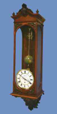 Rare German Long-Running Conical Wall Regulator Clock
