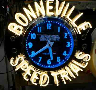  26" Curtis, Glo-Dial  Bonneville Speed Triles,  neon clock, 