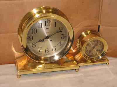 CHELSEA ANTIQUE CLOCK~COMMODORE MODEL~ 8 1/2 IN DIAL 1922 RESTORED