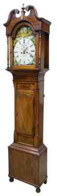 BRITISH MAHOGANY TALL CASE CLOCK, J. McNEICE, 19th century ( 1800s )