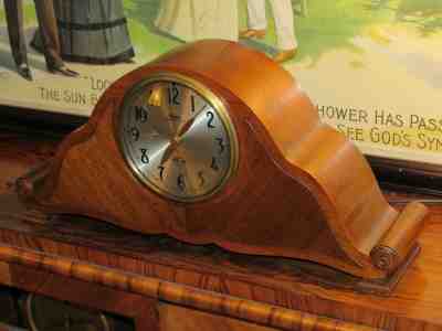 TWO Revere Westminster chime clocks Telechron motored clock