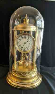 KUNDO Louvre Bandstand 400-Day Anniversary Clock, Cleaned, Running, Guaranteed