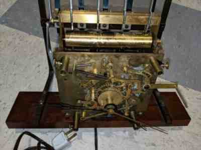 HERSCHEDE GE Revere Electric Grandfather movement Only FIVE 5 Tube chime rack.
