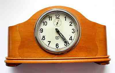 ANTIQUE  PERFECT FUNCTION DESKTOP FIREPLACES CLOCK 1951-1970 USSR