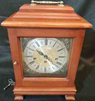 Franz Hermle 2 Jewel #86 Ramcraft Chime Carriage Mantel Clock 340-020 W. Germany