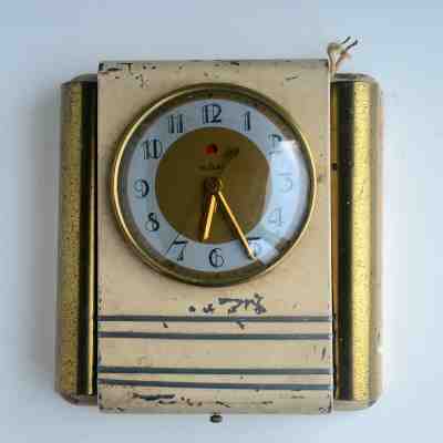 Vintage NUTONE Doorbell Wall Clock As Is For Parts Or Repair