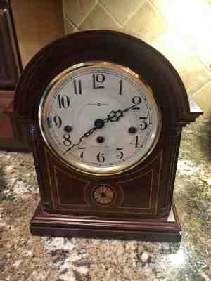 Howard Miller Barrister Model 613-180 Mantle Clock Westminster Chime W/Key