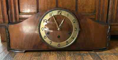 Haller & Benzing Rare German Vintage Chiming Mantel Clock (1918-1929)