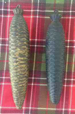Pr. of Lg. Heavy Cuckoo Clock Pine Cone Weights