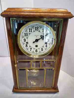 CLOCK ANSONIA 681 GOLD MEDALLION 8 DAY CHIME WALL/MANTLE NUMBERED