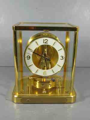 VTG Jaeger Le Coultre ATMOS Swiss Made 13 Jewels 540 Caliber Mantle Clock NR