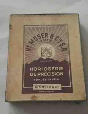 HY. MOSER HORLOGERIE DE PRECISION WATCH BOX PAPER