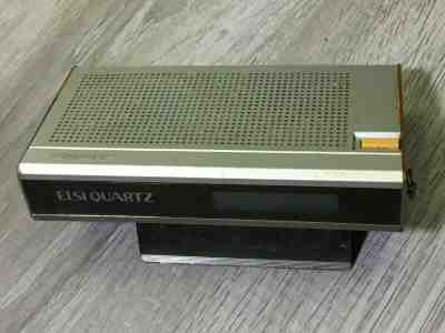 RARE VINTAGE Sharp CT-660 ELSI Quartz Talking Time Desk Alarm Clock from 70's