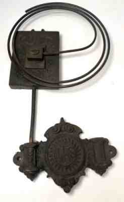 LFS Antique German Wall Clock Parts REGULATOR CHIME DONG 1800's Art Nouveau 