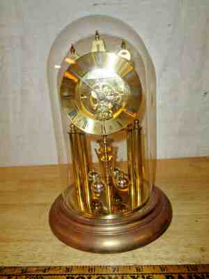 Vintage Elgin Anniversary Kundo 400 day Clock S Haller Germany - PARTS or REPAIR