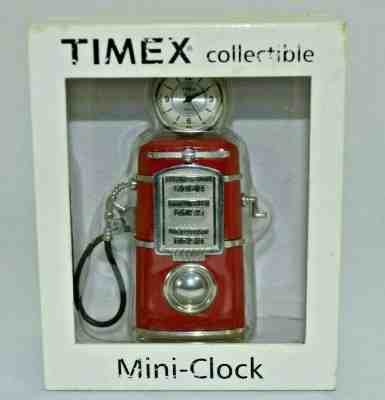 TIMEX Collectible Mini-Clock "Gas Pump" Novelty Clock