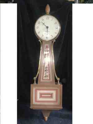 Vintage Seth Thomas Banjo Wall Clock Homestead-B Model E-033-000 C-sized Battery