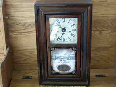 New England Clock Company Model Number NE 234 C Northern Pine Mantel Clock