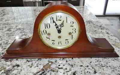 Sligh 0516-1-AN Mantel Clock Franz Hermle 340-020A Westminster Chime RUNS!
