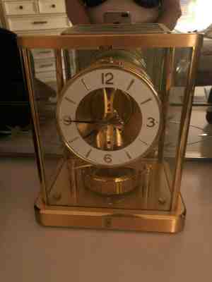 LECOULTRE ATMOS PERPETUAL MOTION CLOCK BRASS & GLASS 1968 ALL ORIGINAL CONDITION