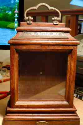 Antique solid wooden clock case. New photos take another look!!