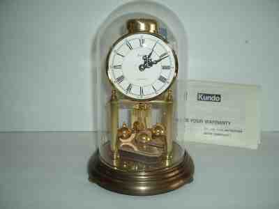 Vintage KUNDO German Anniversary Clock w/ Paperwork ~ WORKS