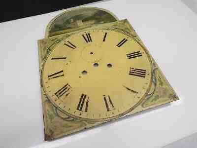 Rare Very Early "Italian Winery" Hand Painted Grandfather Clock Face Dial WS1-1