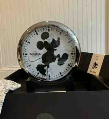 Shinola Runwell Mickey Mouse Silhouette Limited Edition Wall Clock 371/450 NIB