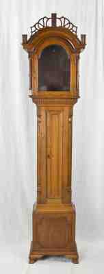 Pennsylvania Chippendale walnut fret top grandfather clock case @ 1770 Original