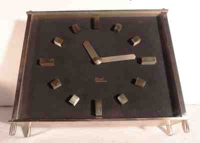 Vintage Kundo Electronic Clock w/ Rare Black Dial & Raised Indicators